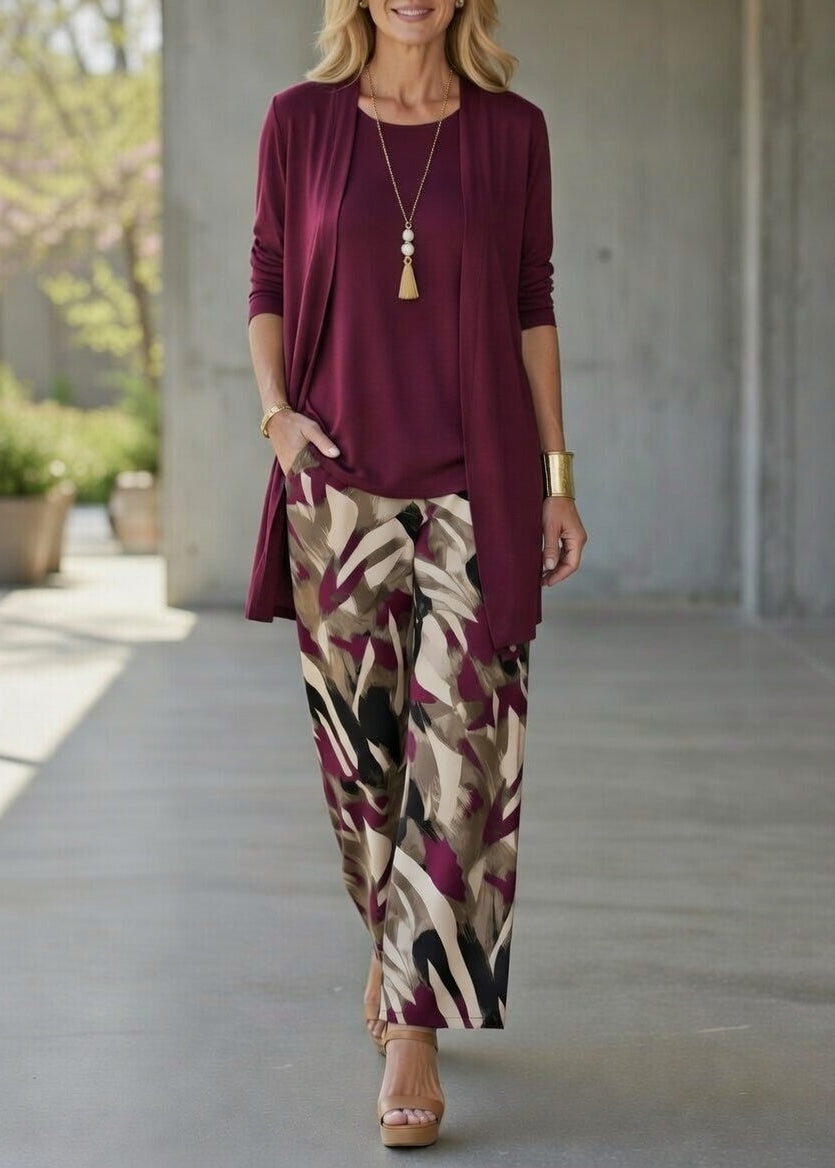 MILA | Conjunto con pantalón ancho