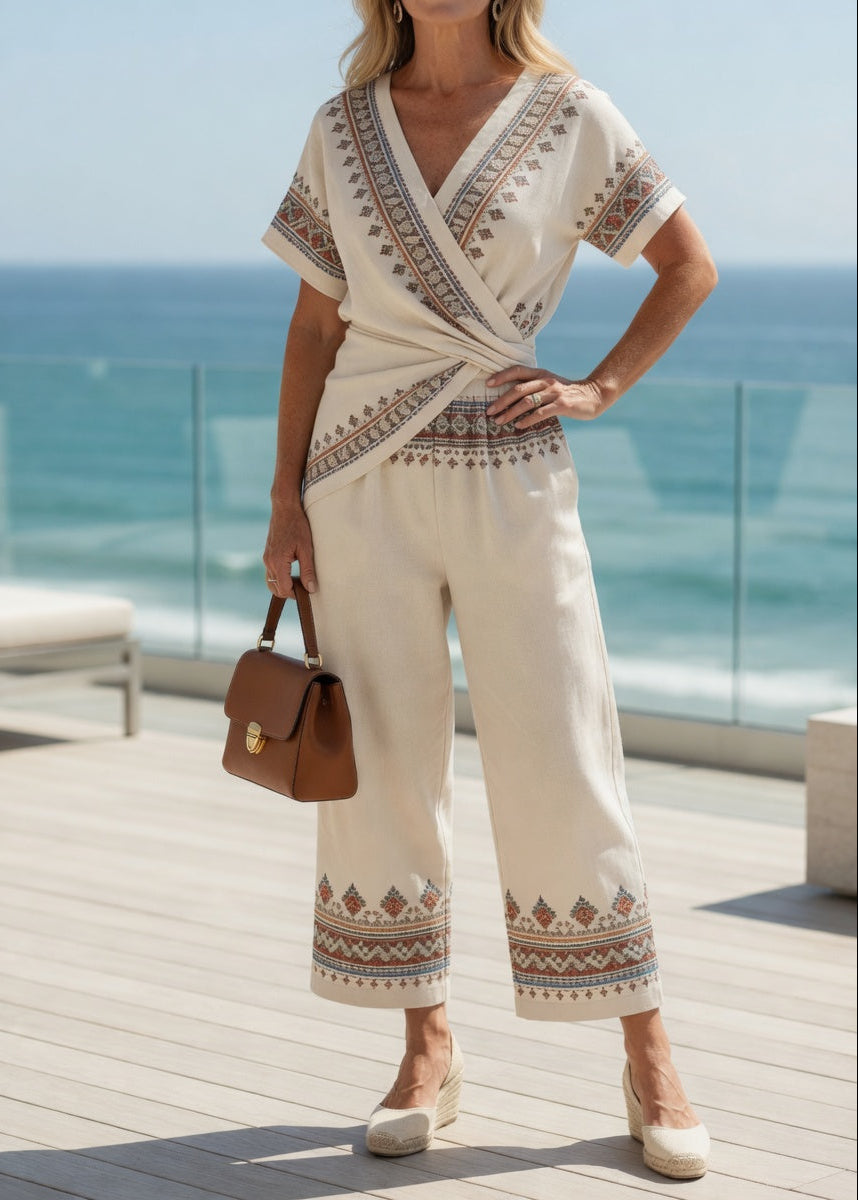 TESSA | Conjunto con top cruzado