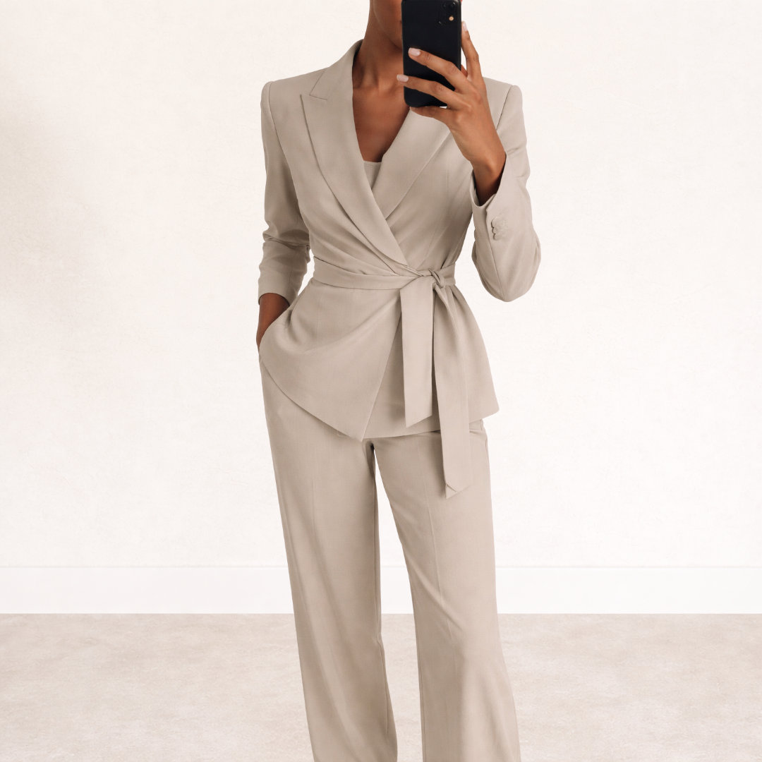 WERÓNICA | Traje con pantalón ancho